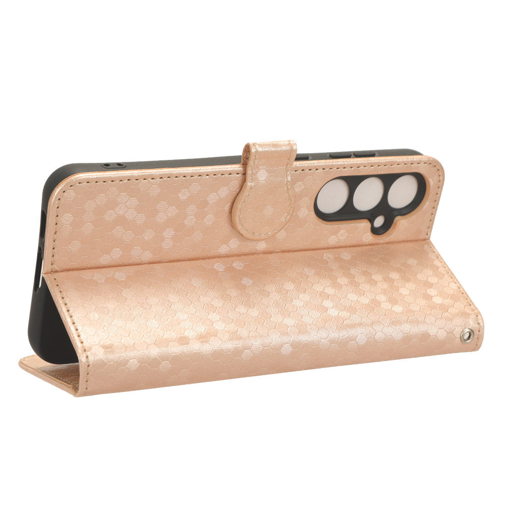 For Samsung Galaxy M34 5G F34 5G PU Leather Stand Phone Case Dot Imprinted Wallet Cover For Samsung Galaxy M34 5G F34 5G PU Leather Stand Phone Case Dot Imprinted Wallet Cover
